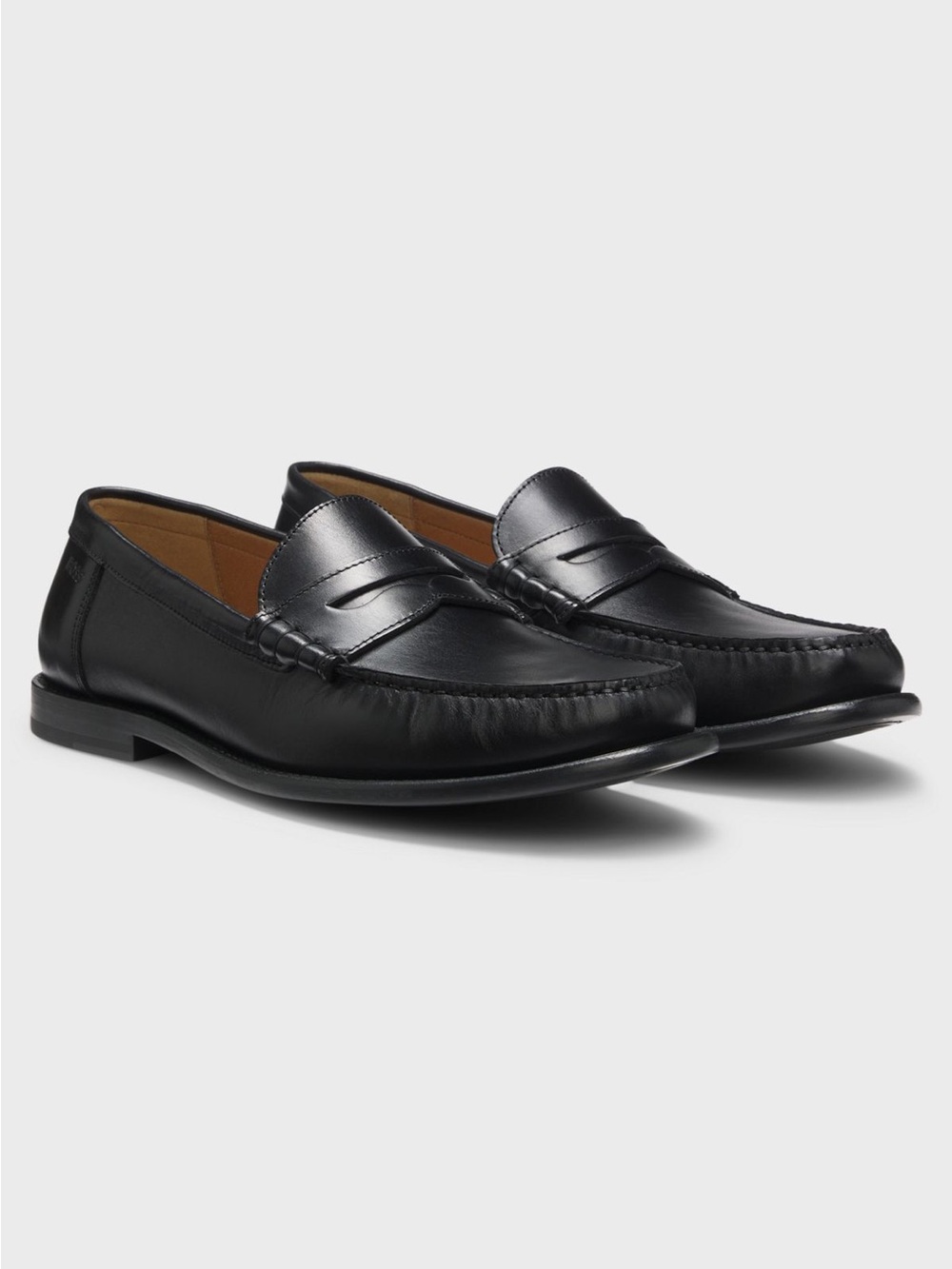 Hugo Boss Leather Penny Loafers